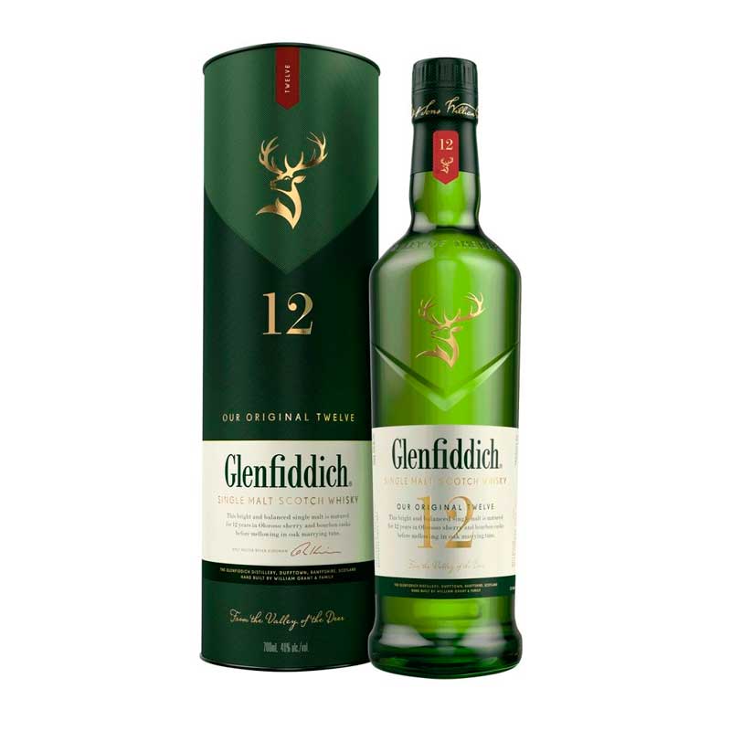 Whisky-Glenfiddich-12-años-750cc Whisky Glenfiddich 12 años 750cc - Imagen 1