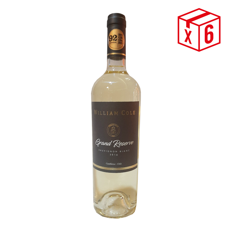 Pack x6, william Cole Gran Reserva Sauvignon Blanc Pack x6, William Cole Gran Reserva (Sauvignon Blanc) - Imagen 1