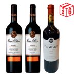 Pack x6, (2) Casa Silva Cuvee Rsva Cabernet S. + (2) Casa Silva Terroir de familia Carmenere + (2) Viu Manent Rsva Malbec
