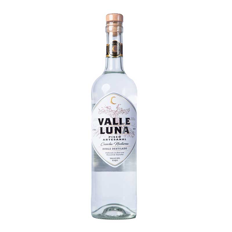 Pisco-Valle-luna Pisco Valle Luna doble destilado 40º 750 cc - Imagen 1
