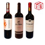 Pack x6, (2) Veramonte Rsva Carmenere + (2)Miguel Torres Las Mulas Rsva Carmenere + (2) Viu Manent Rsva Cabernet S