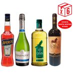 PACK SEDTIEMBRE: (1 ) Aperol + (2) Valdivieso Brut + (2) Alto del Carmen 35º Litro + (1) Toro de Piedra Gran Rsva Cabernet S.