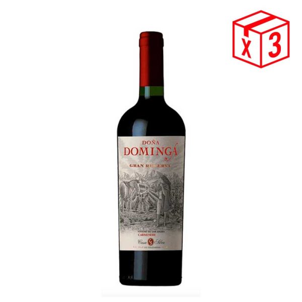 PACK DOÑA GRAN RSV CARMENERE: (3) Casa Silva Doña Dominga Gran Reserva Carmenere